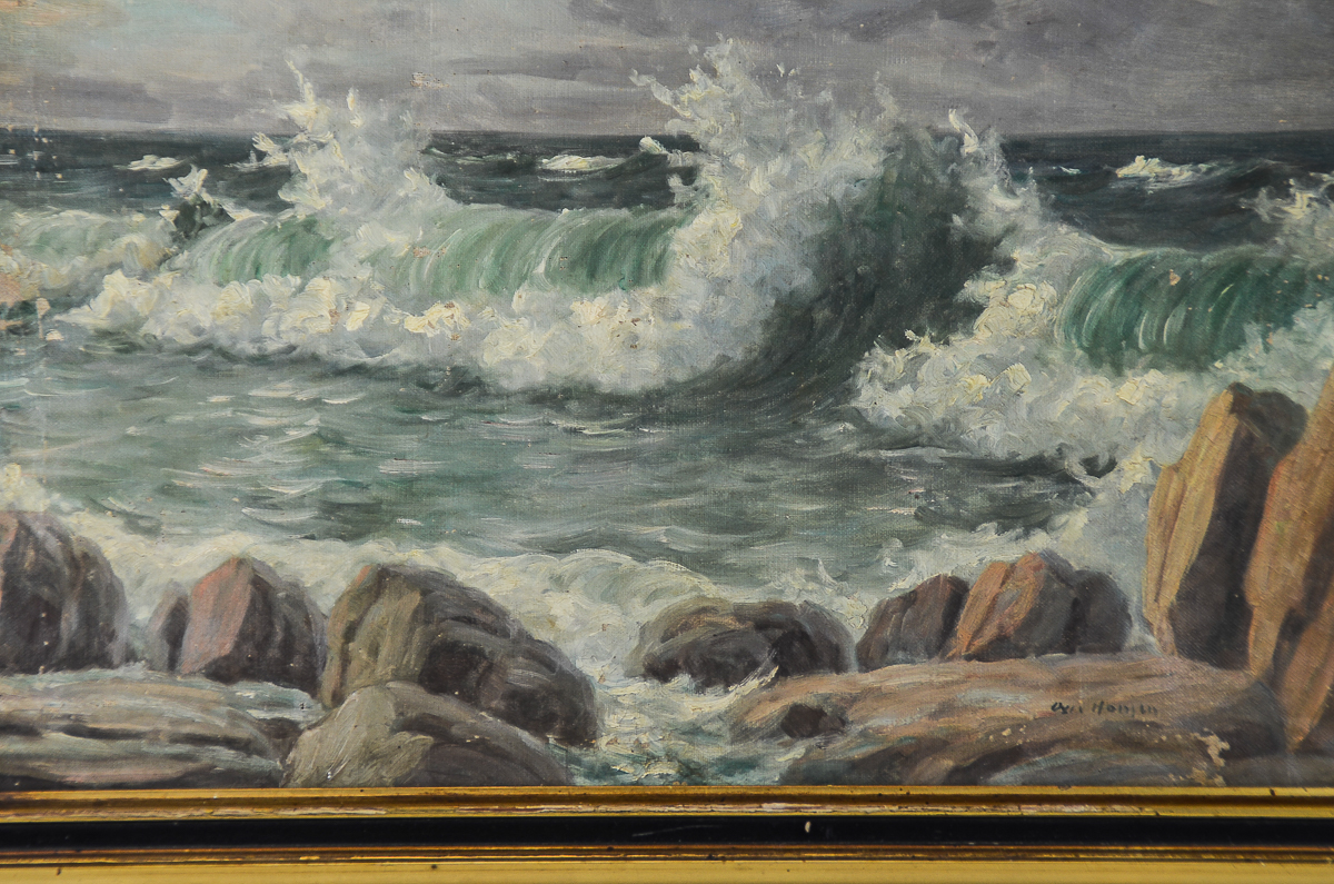 Oil Painting on Canvas "Breaking Waves"