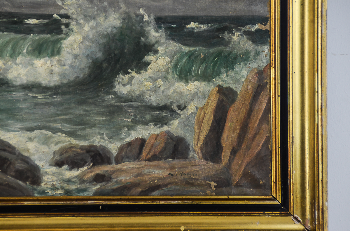 Oil Painting on Canvas "Breaking Waves"