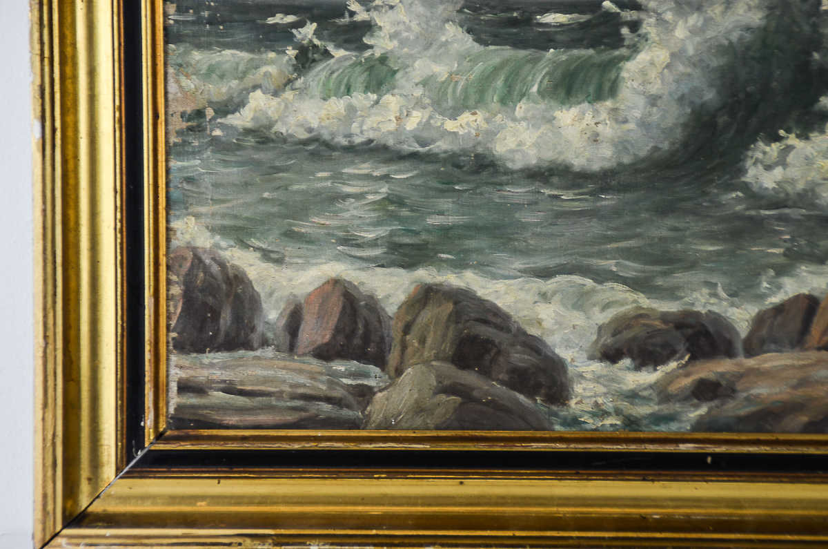 Oil Painting on Canvas "Breaking Waves"