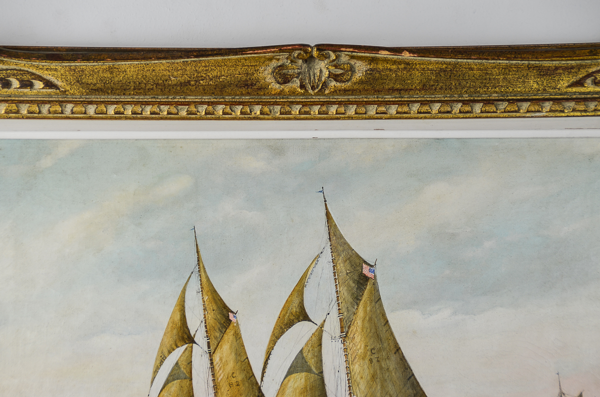 Edwin Charles Arnold Oil Painting on Canvas "Off the Golden Gate"