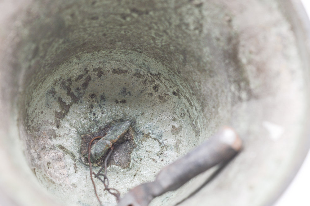 Antique Tibetan Brass Vajra-Handled Ghanta Ritual Bell