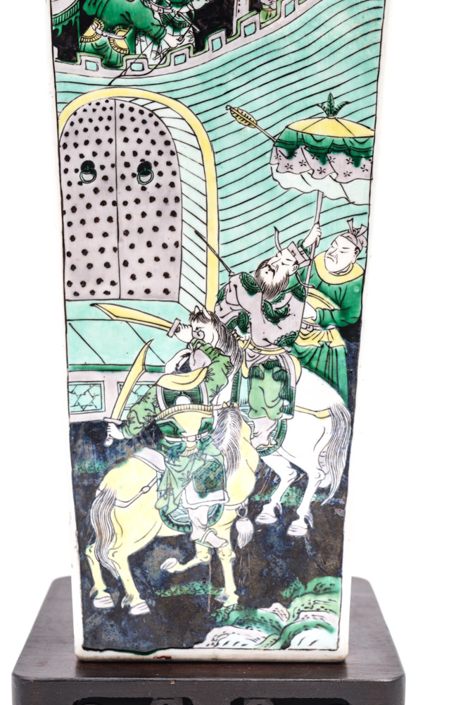 Chinese Famille Noire Style Porcelain Vase