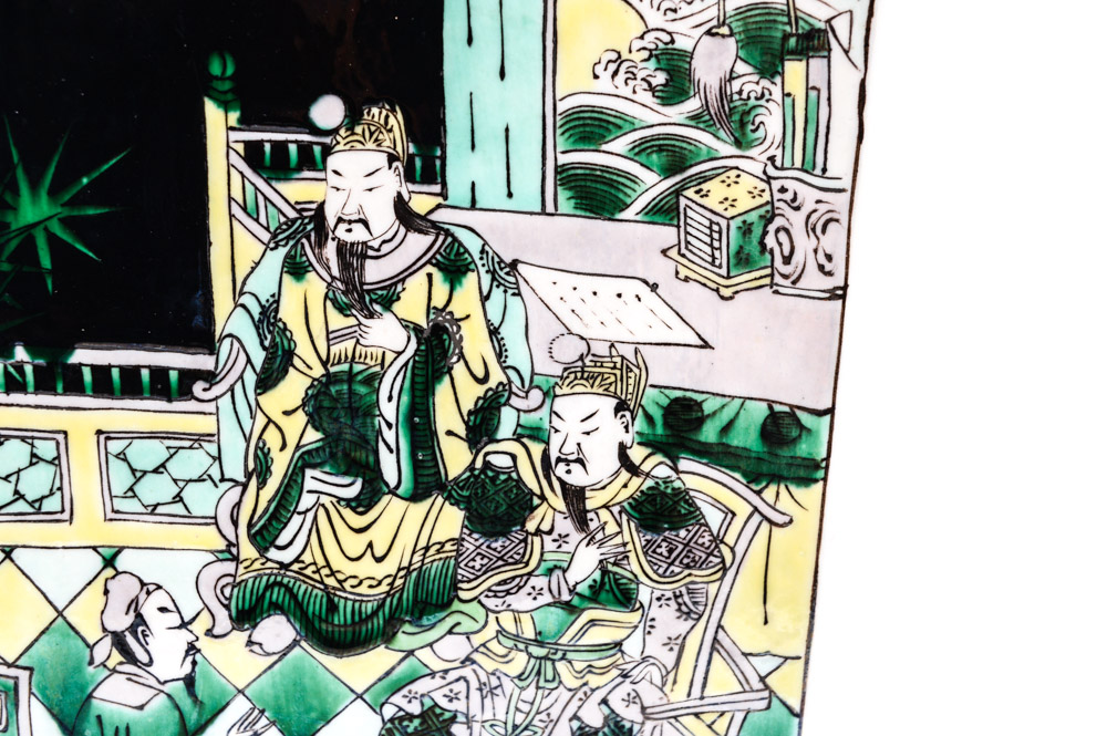 Chinese Famille Noire Style Porcelain Vase