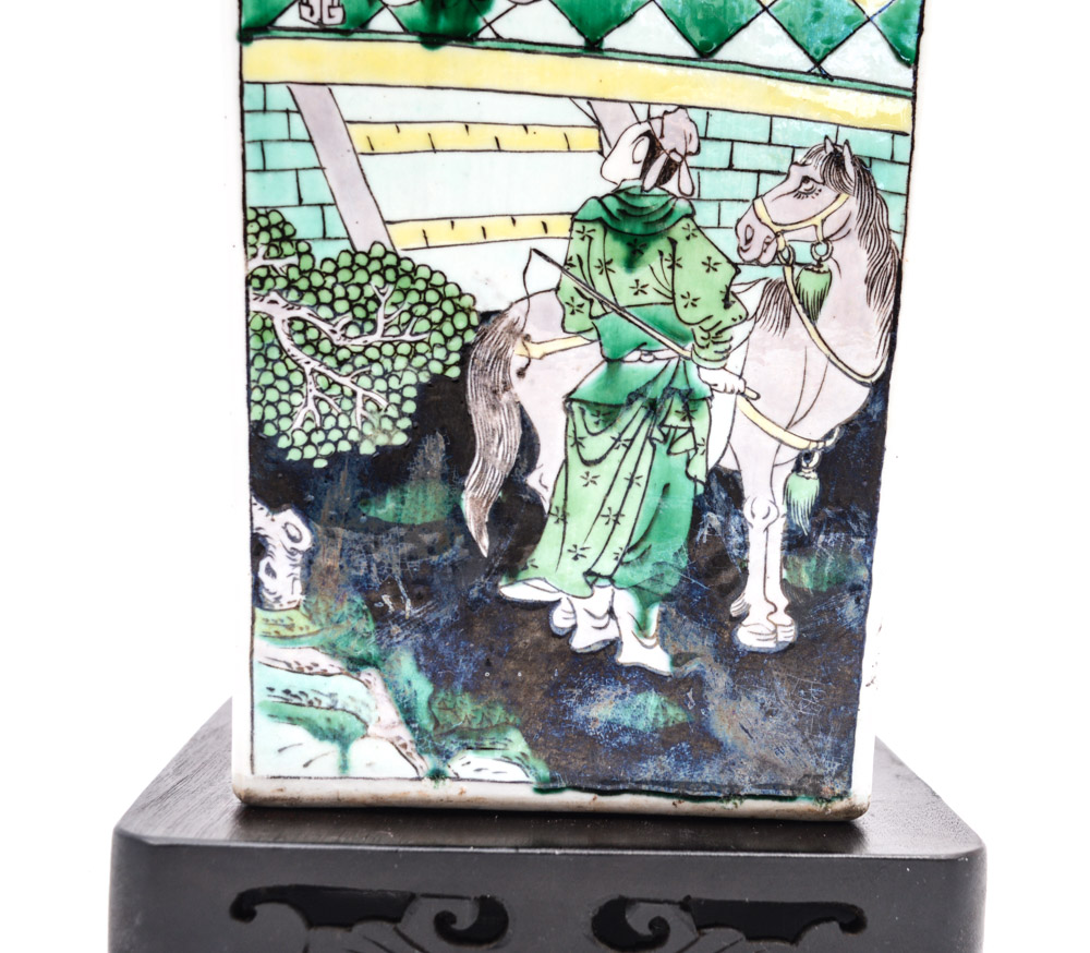Chinese Famille Noire Style Porcelain Vase
