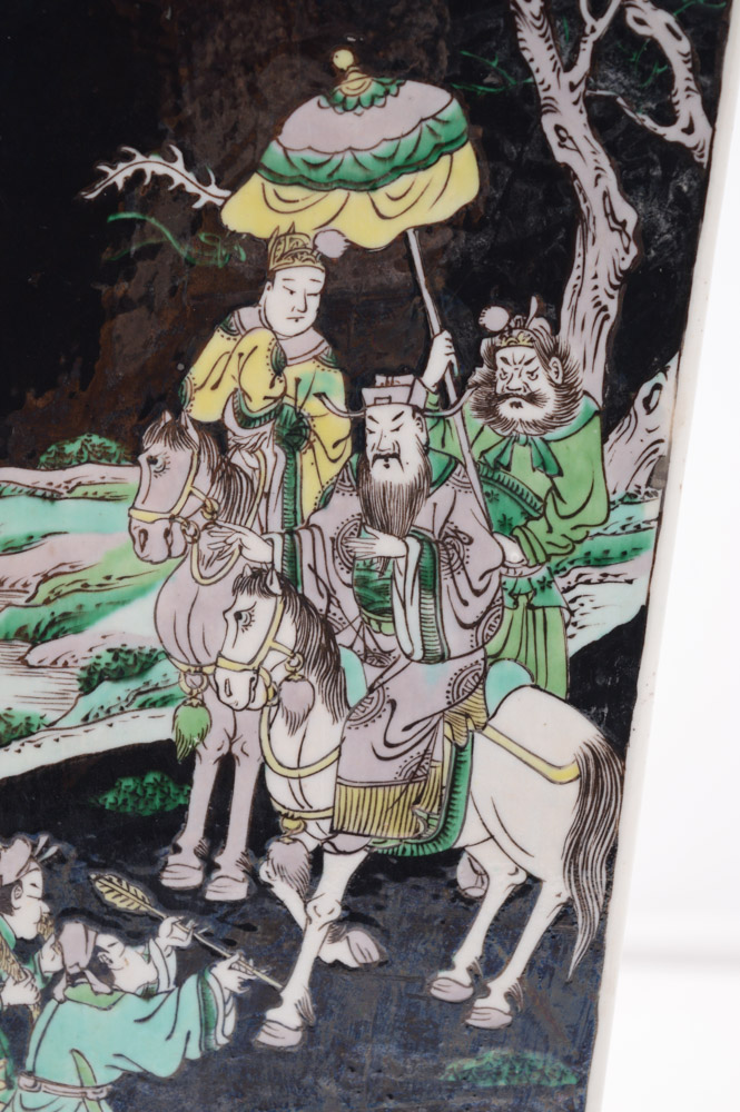 Chinese Famille Noire Style Porcelain Vase