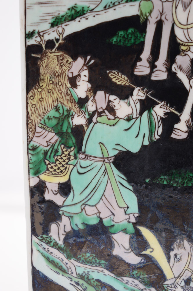 Chinese Famille Noire Style Porcelain Vase