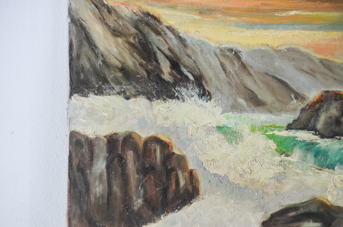 Waller Oil Painting on Canvas "Pacific Sunset"