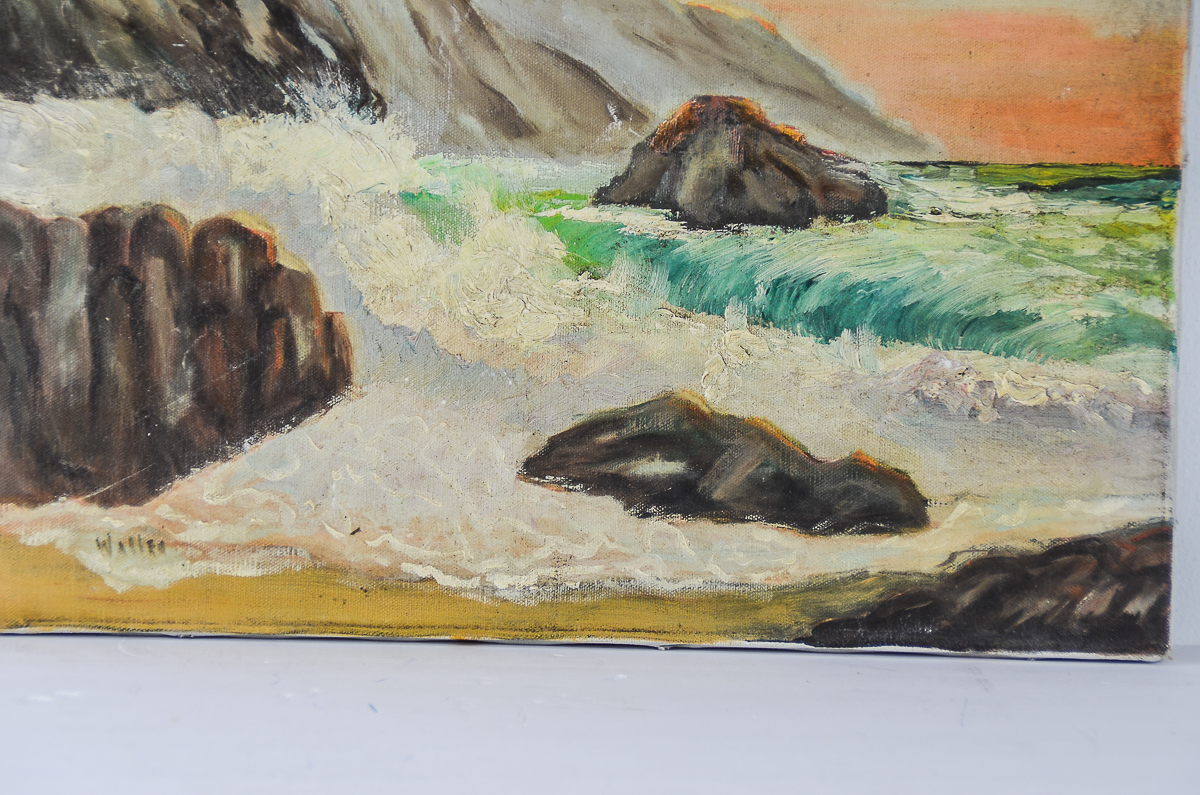 Waller Oil Painting on Canvas "Pacific Sunset"