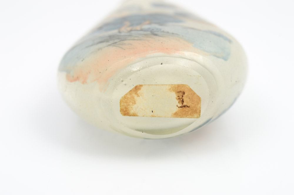 Hand Painted Chinese Glass Snuff Bottle
