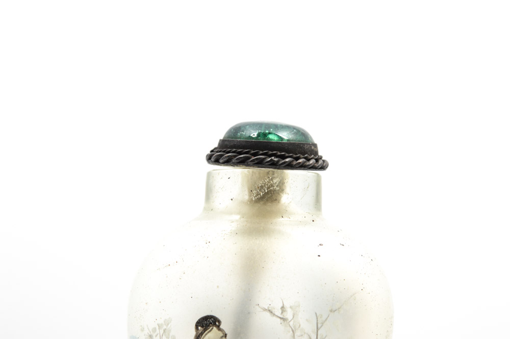 Hand Painted Chinese Glass Snuff Bottle