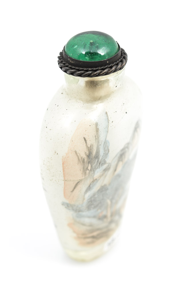 Hand Painted Chinese Glass Snuff Bottle