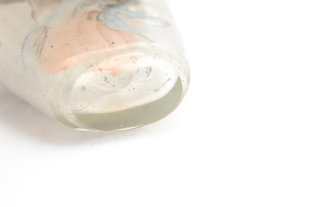 Hand Painted Chinese Glass Snuff Bottle