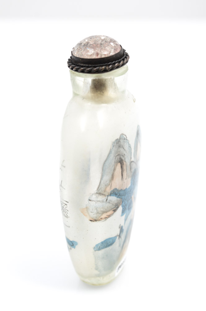 Hand Painted Chinese Glass Snuff Bottle