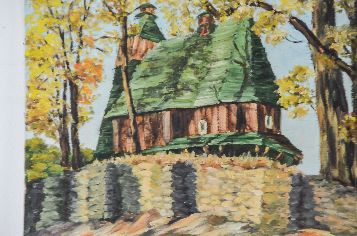 G. Hohn Oil Painting on Canvas "Geese by a River"