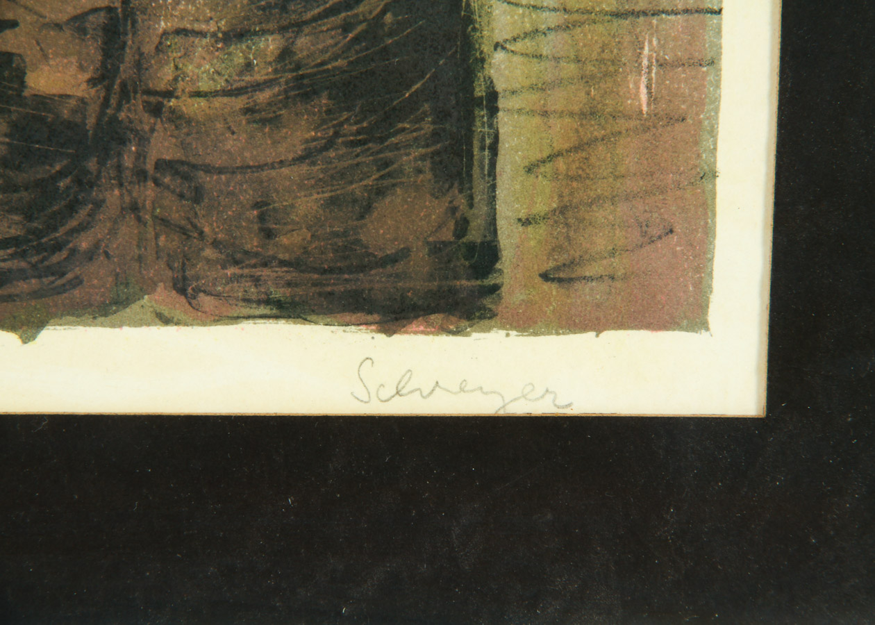 Greta Schreyer Lithograph Print on Paper