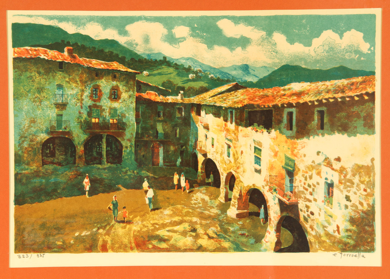 Ezequiel Torroella Lithograph Print on Paper