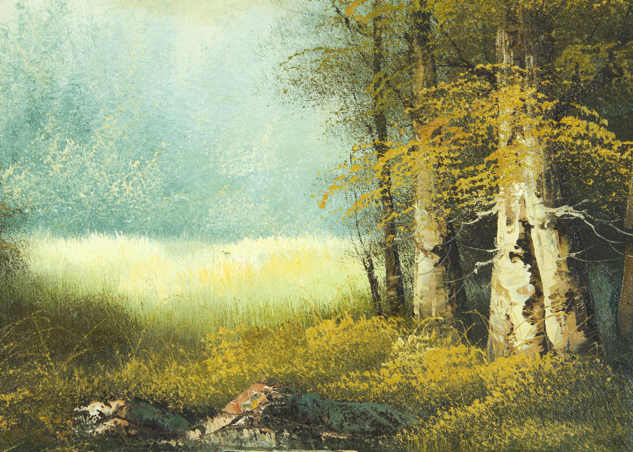 Pair of S.Hills Oil Paintings on Canvas