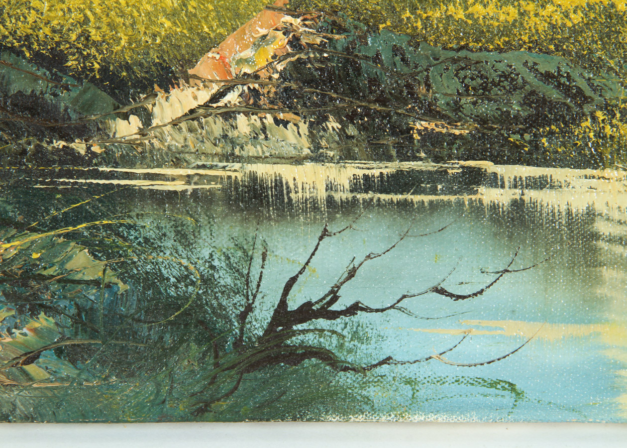 Pair of S.Hills Oil Paintings on Canvas