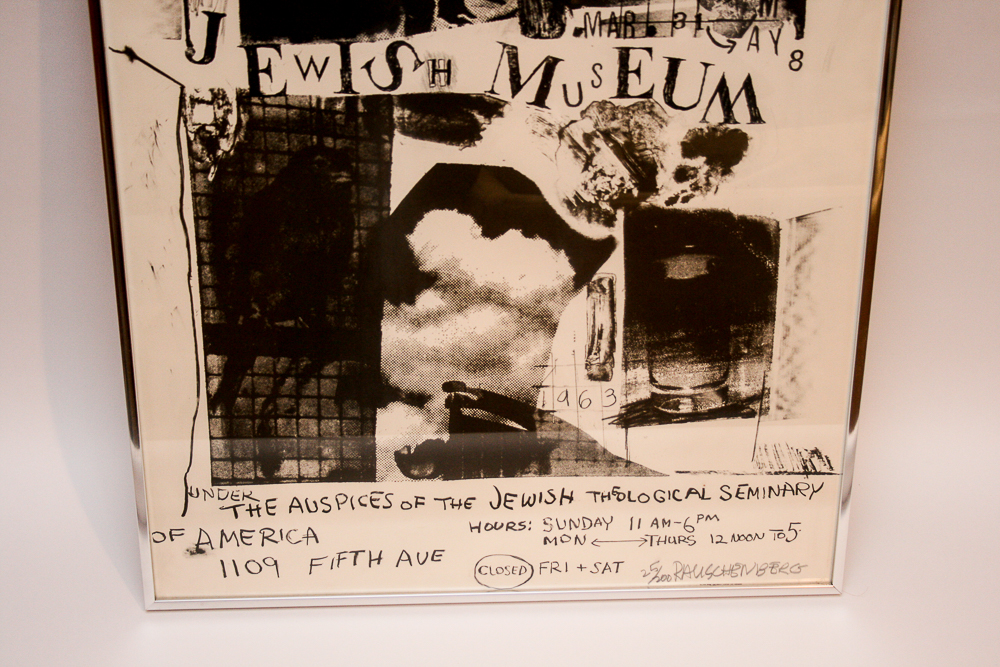 Robert Rauschenberg Signed Limited Edition Serigraph "Jewish Museum"