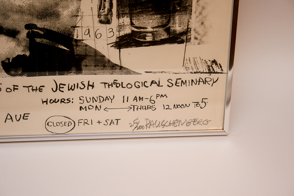 Robert Rauschenberg Signed Limited Edition Serigraph "Jewish Museum"