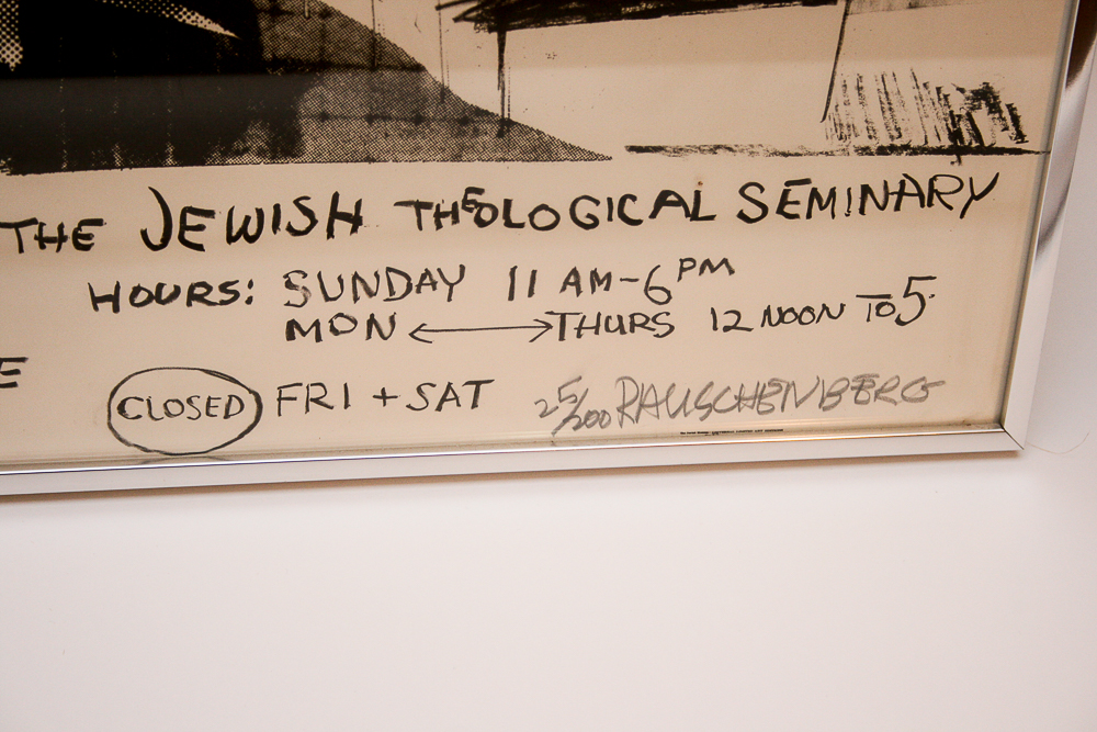 Robert Rauschenberg Signed Limited Edition Serigraph "Jewish Museum"