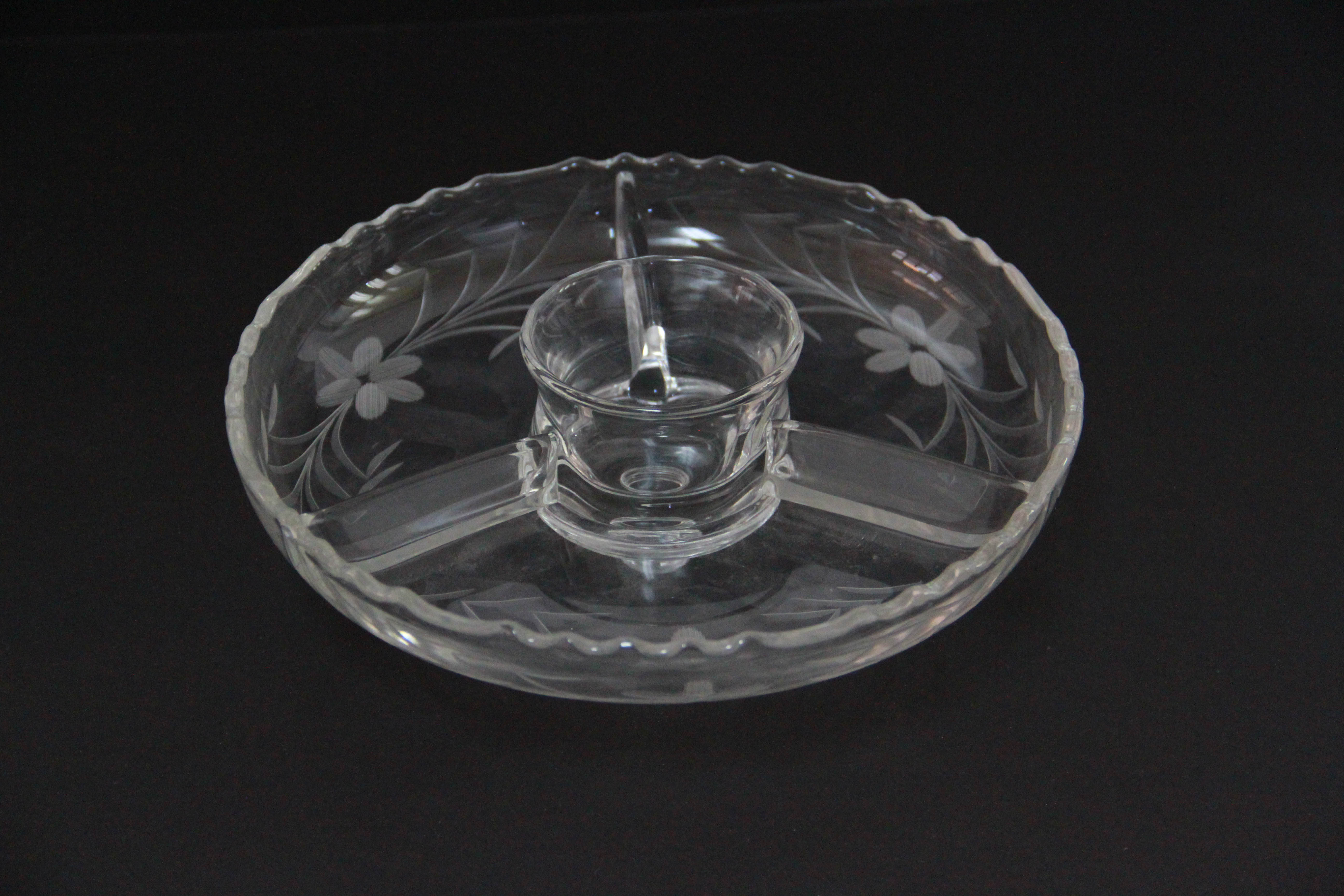 Divided Glass Serving Dishes