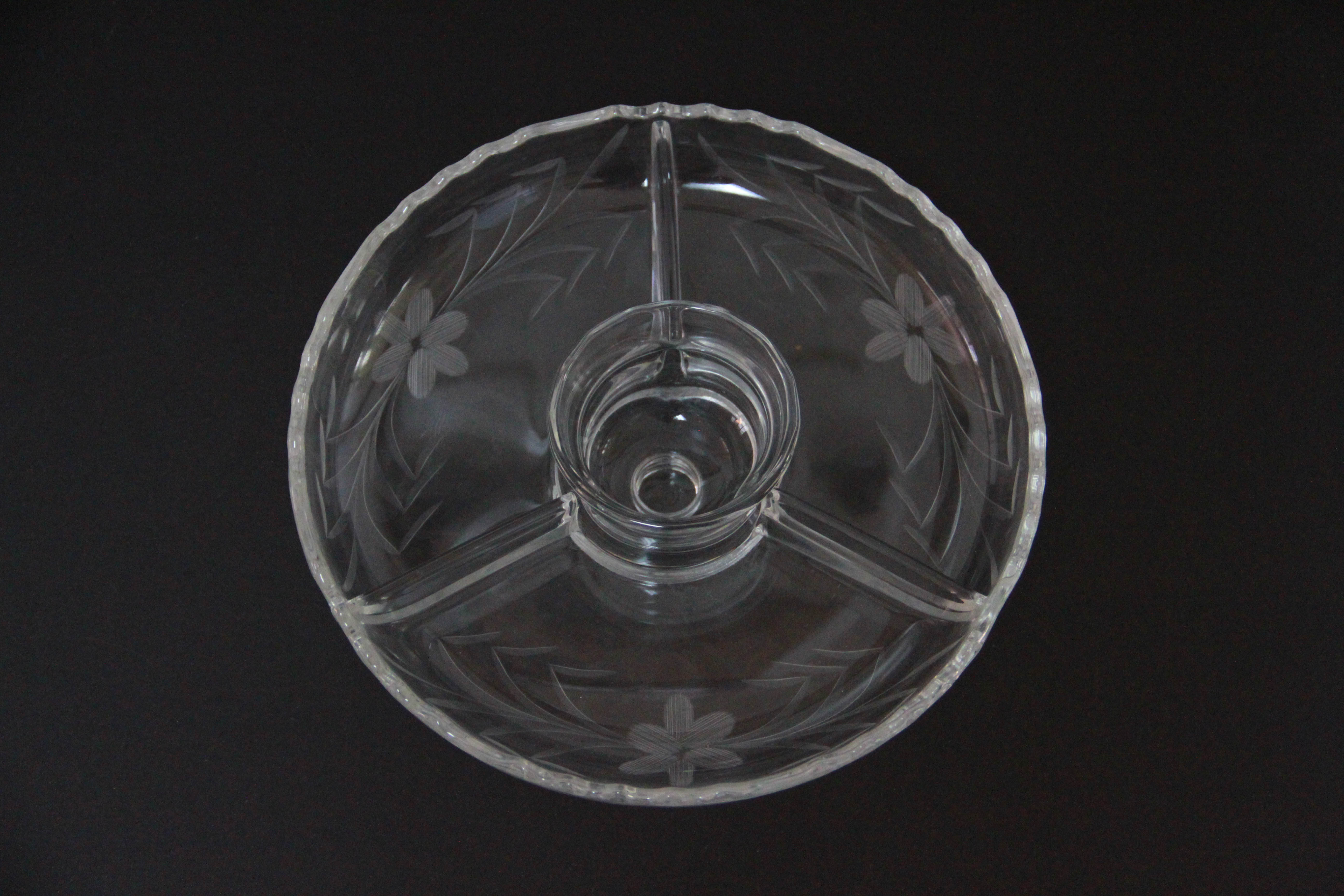 Divided Glass Serving Dishes
