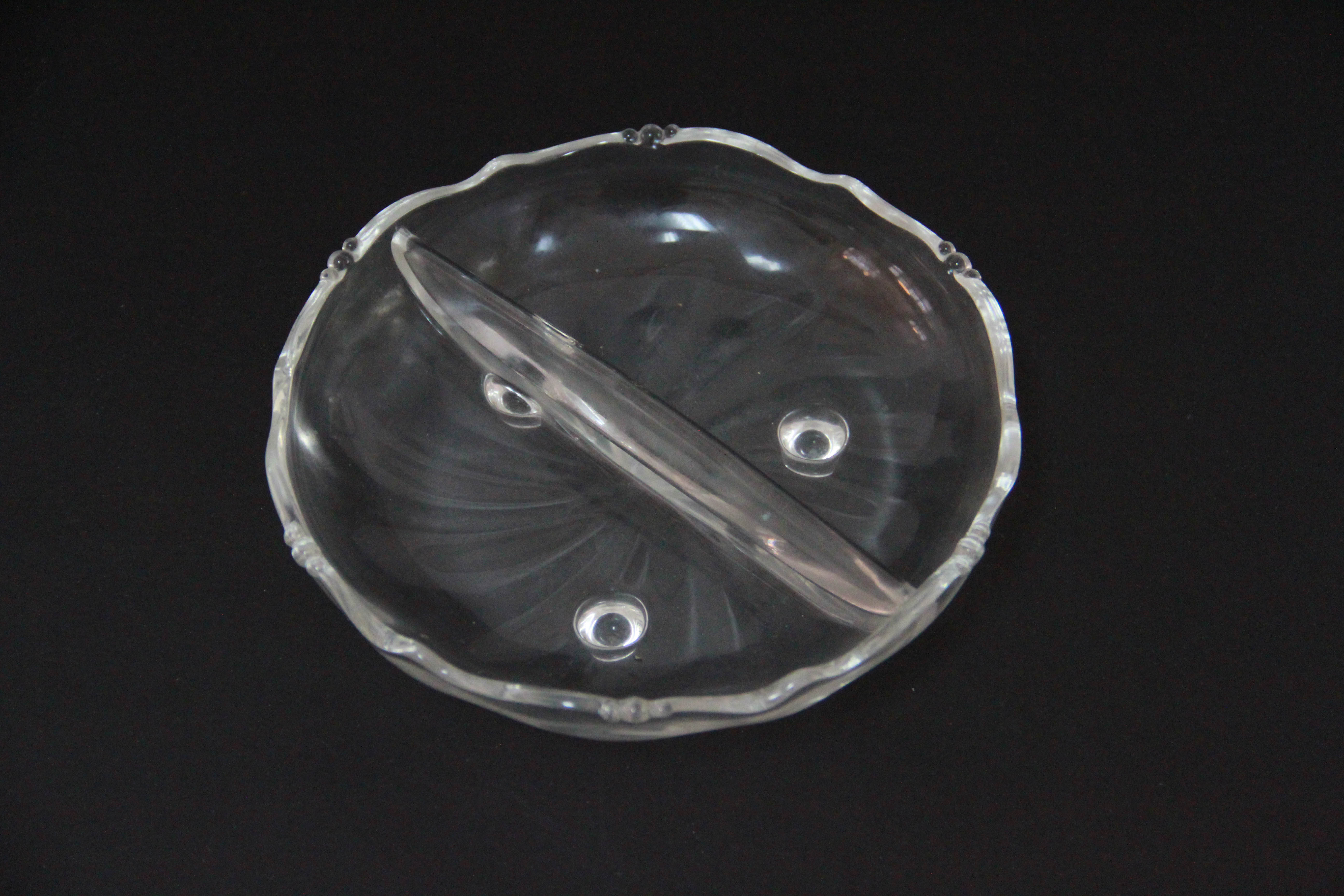Divided Glass Serving Dishes