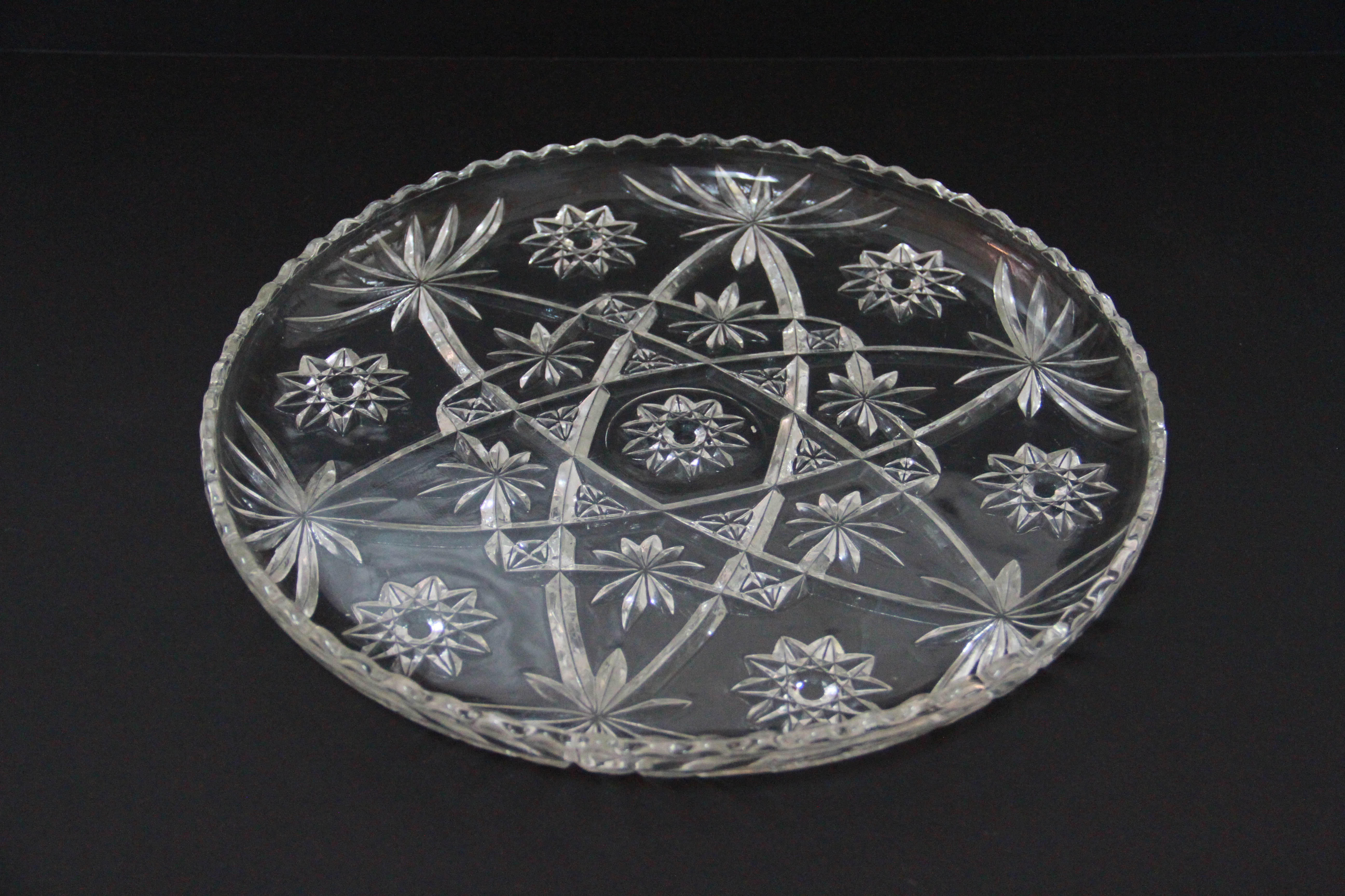 Glass Appetizer Serving Trays and Bowls