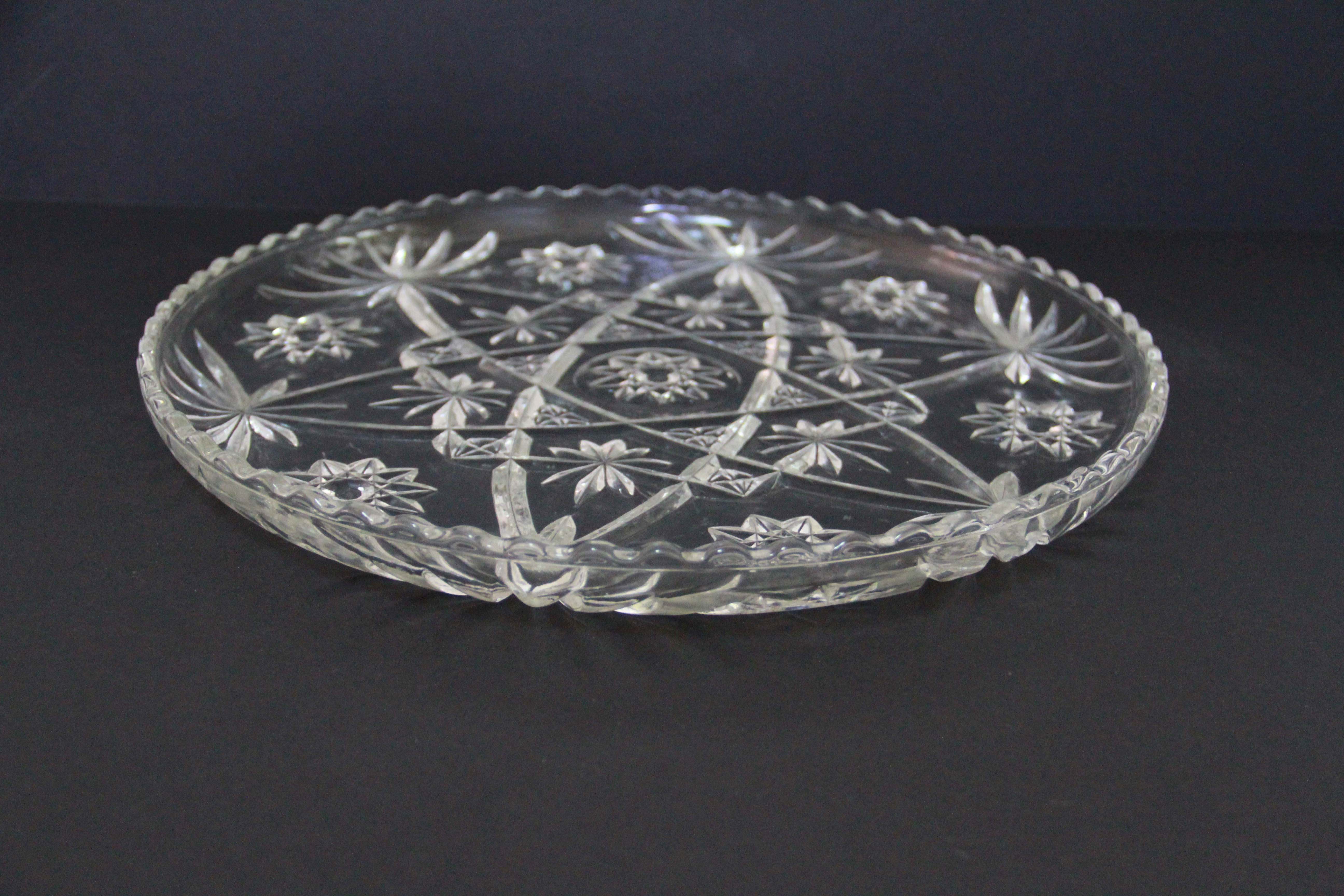 Glass Appetizer Serving Trays and Bowls