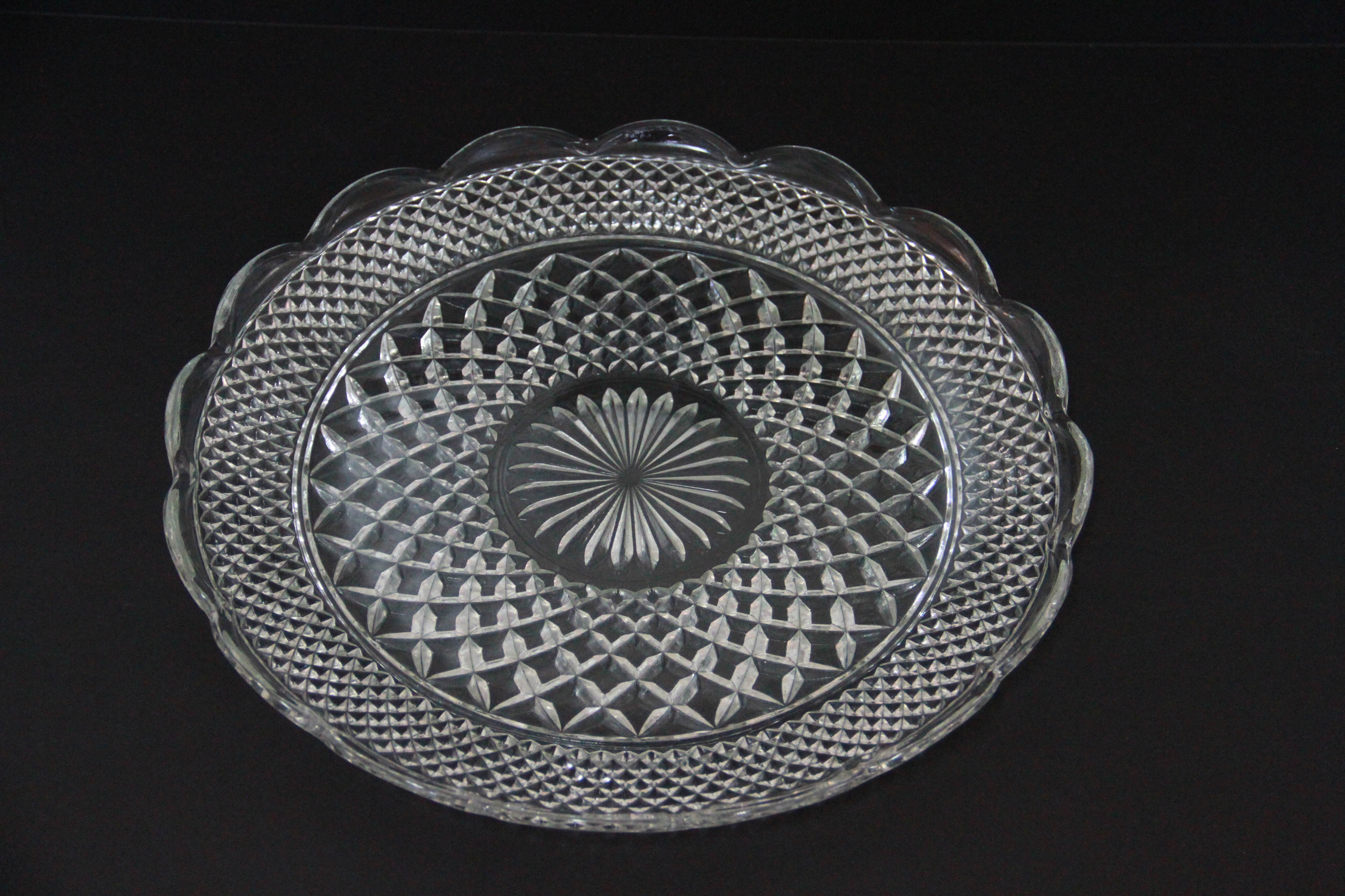 Glass Appetizer Serving Trays and Bowls