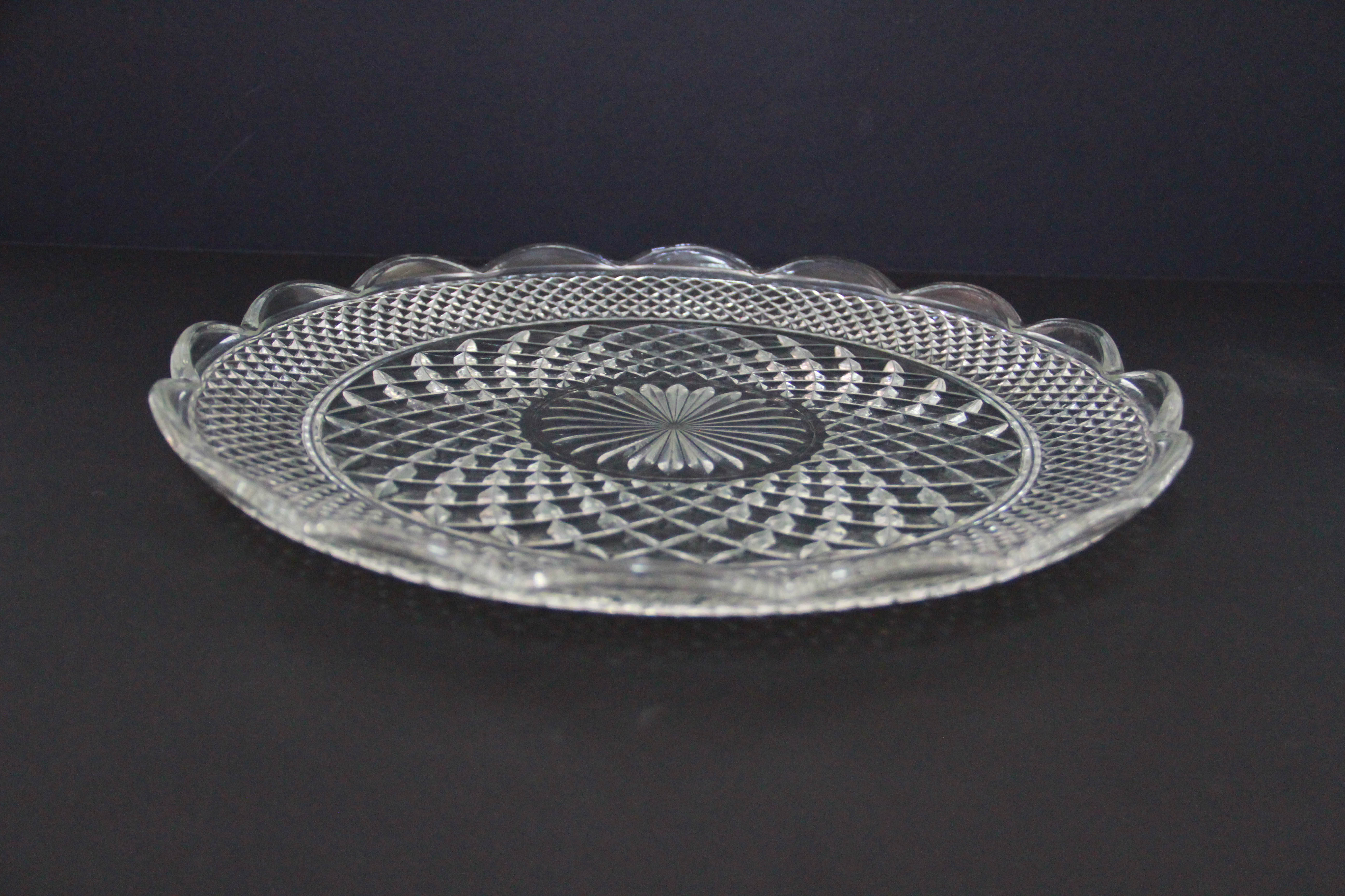 Glass Appetizer Serving Trays and Bowls