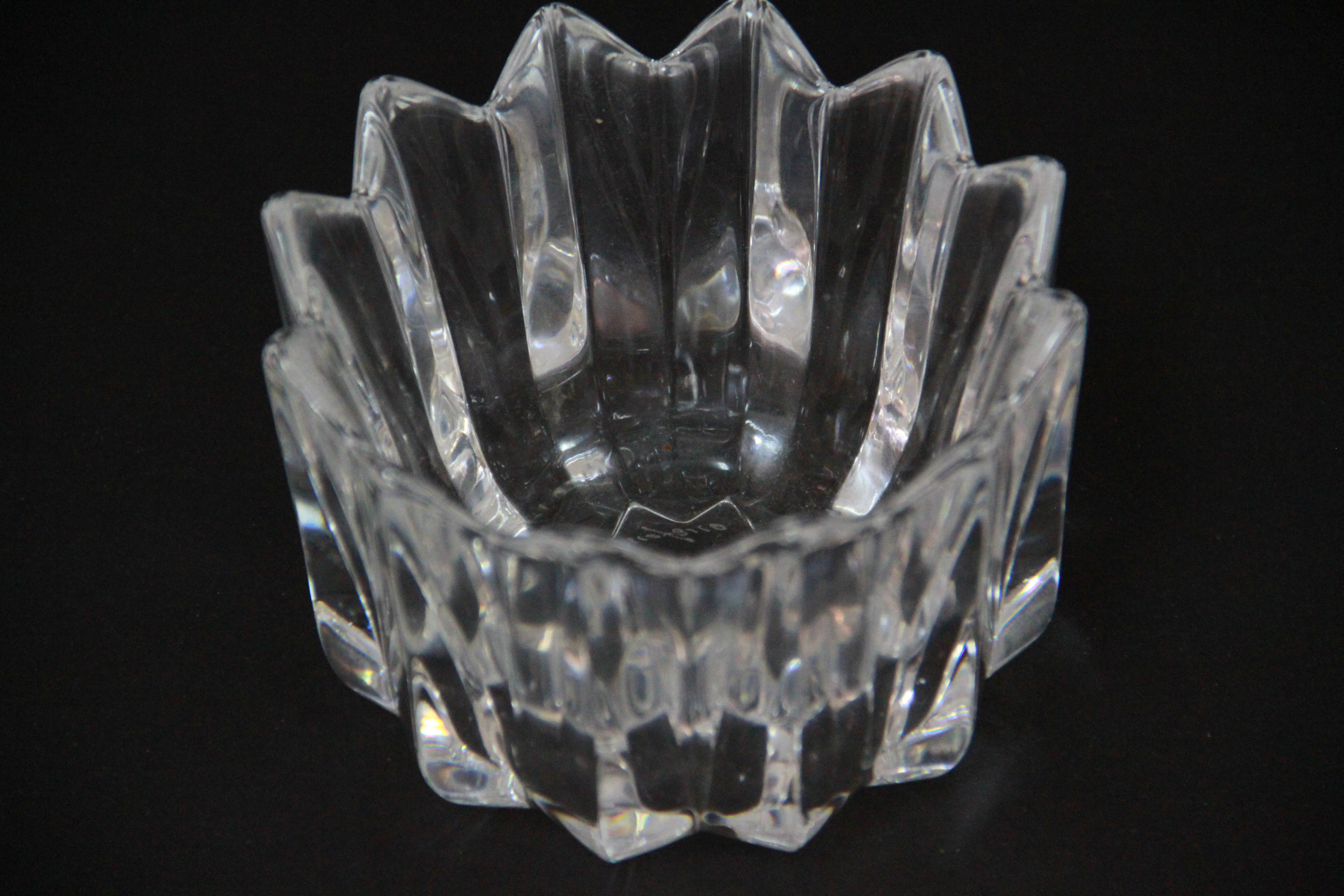 Orrefors and Val St. Lambert Crystal Bowls
