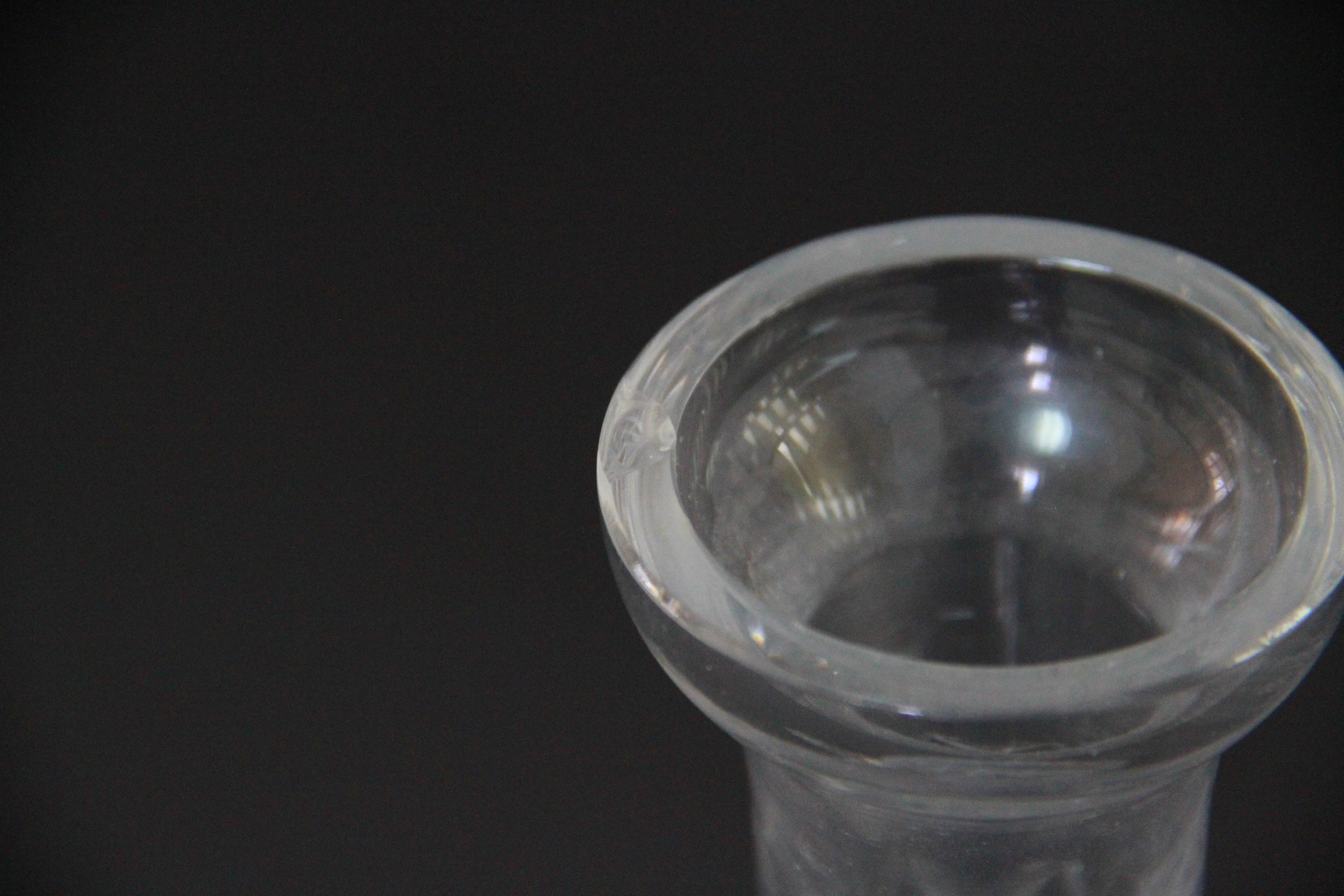 Crystal Decanter, Jar, Bell and Candlestick