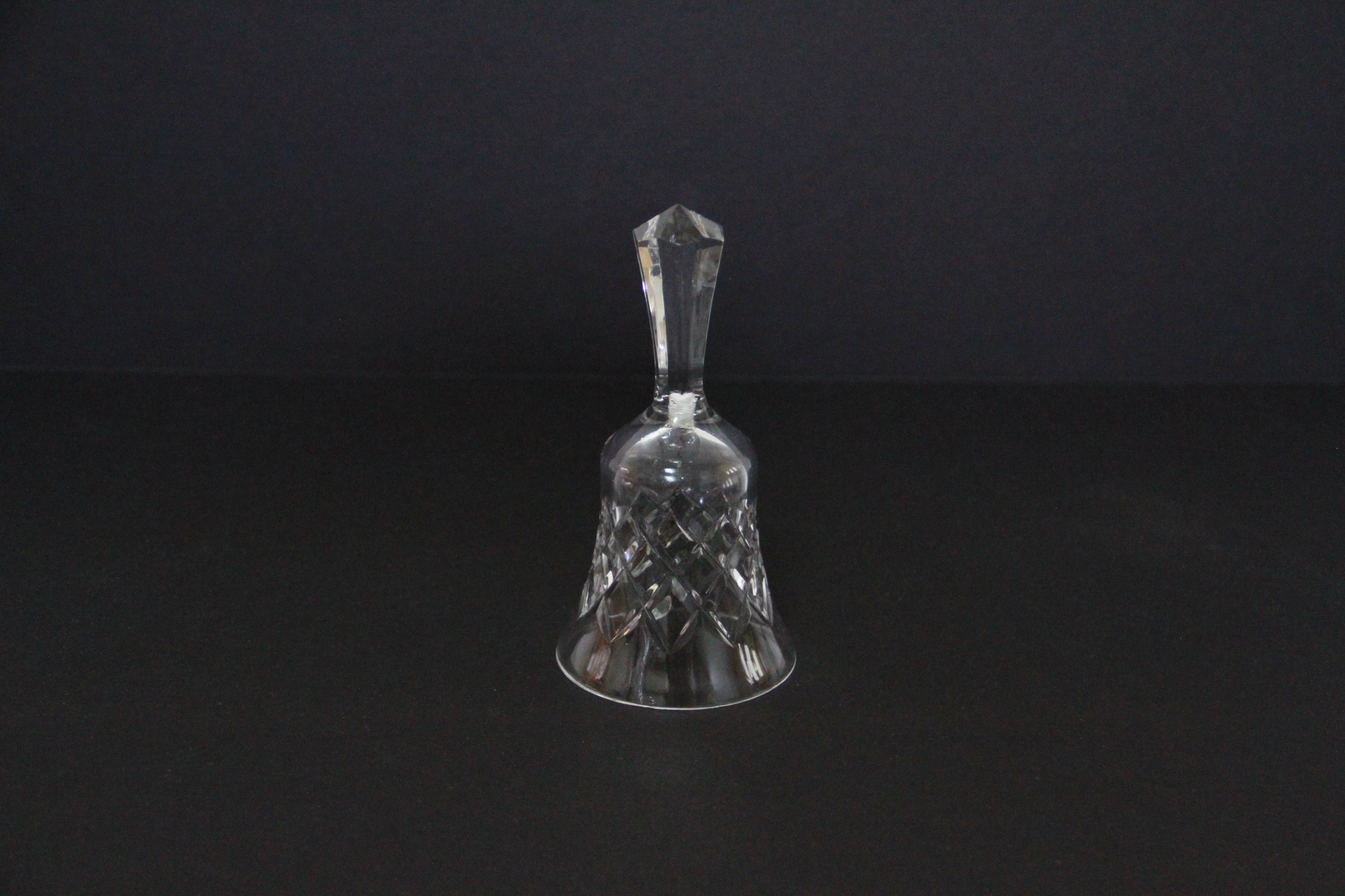 Crystal Decanter, Jar, Bell and Candlestick