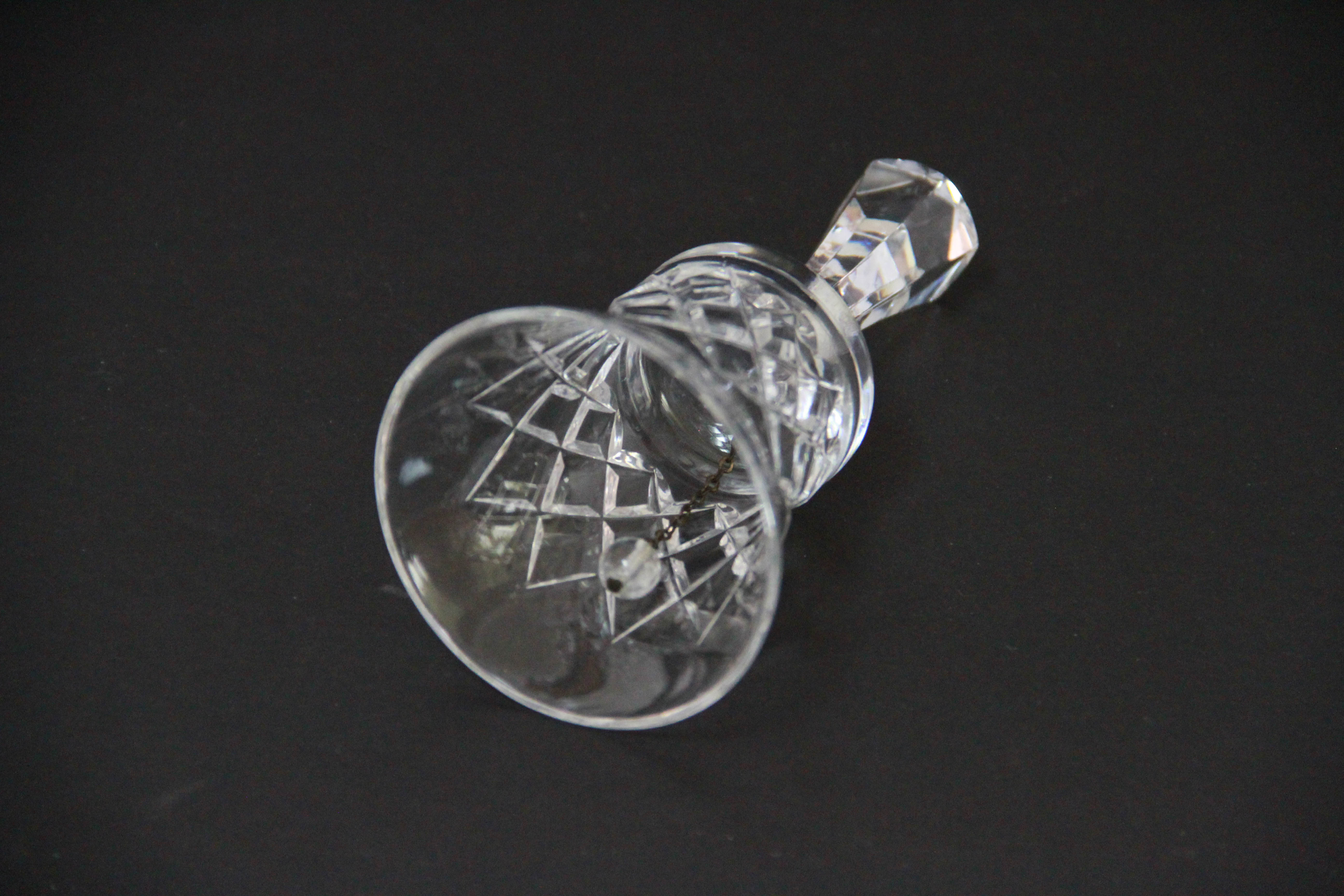 Crystal Decanter, Jar, Bell and Candlestick