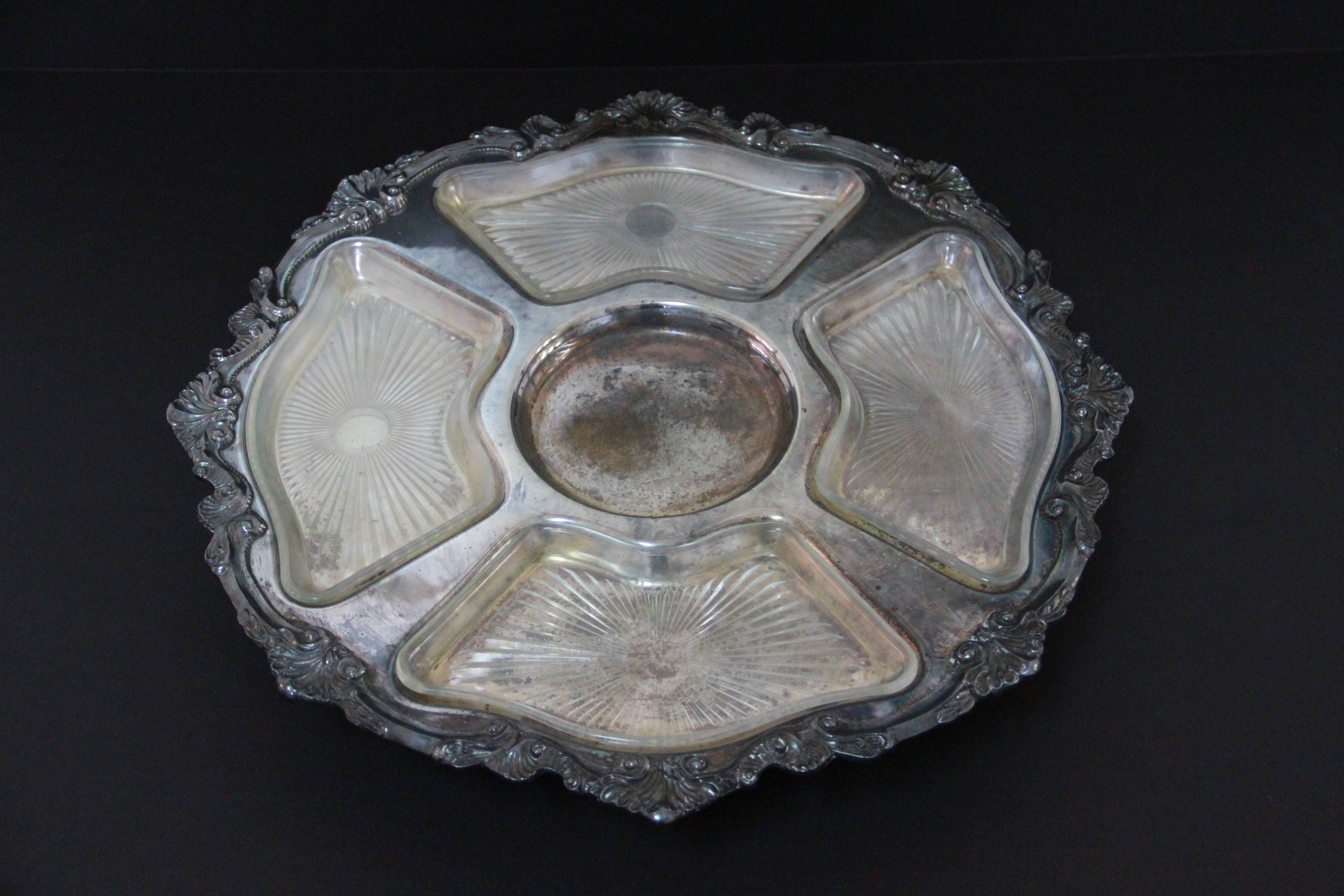 Silver Plate Serving Pieces Featuring Sheffield Silver Co.