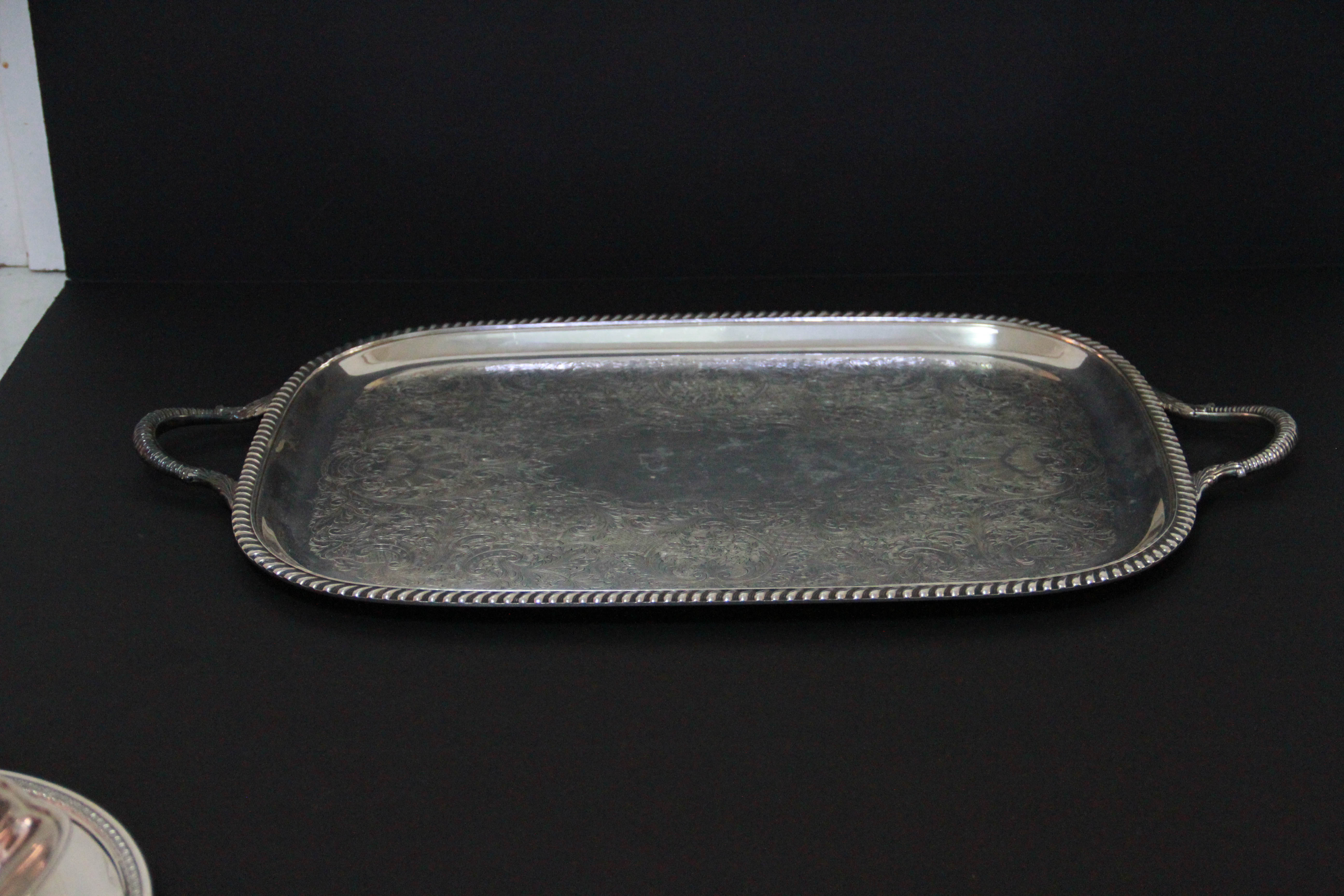 Silver Plate Serving Pieces Featuring Sheffield Silver Co.