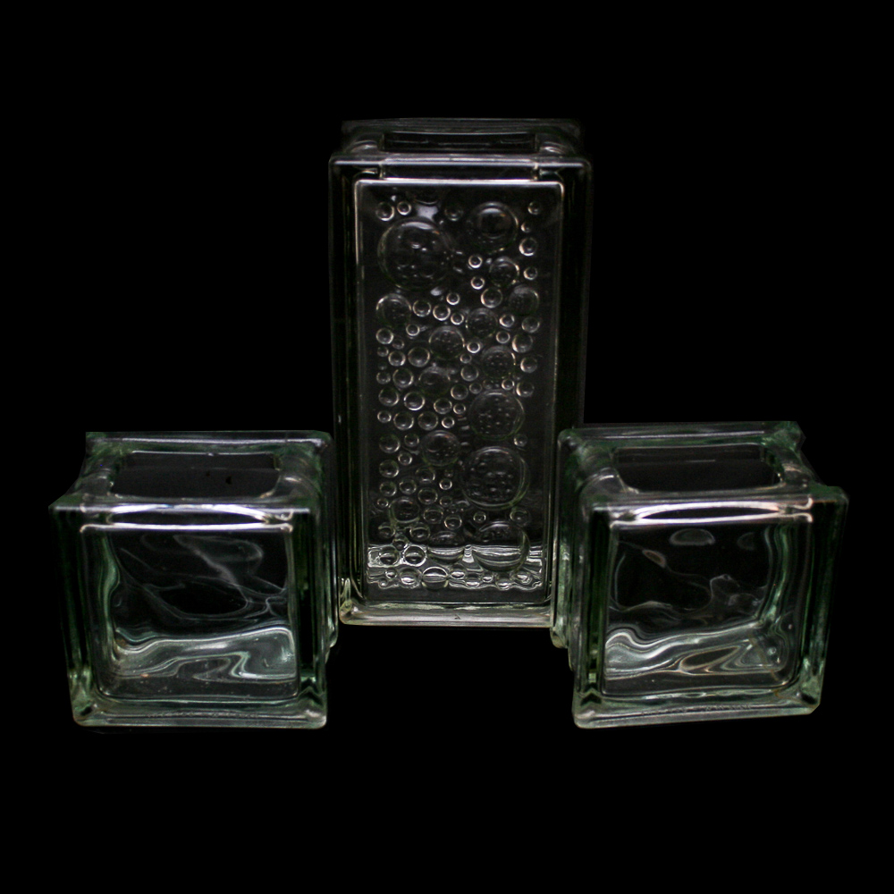 Glass Block Vases