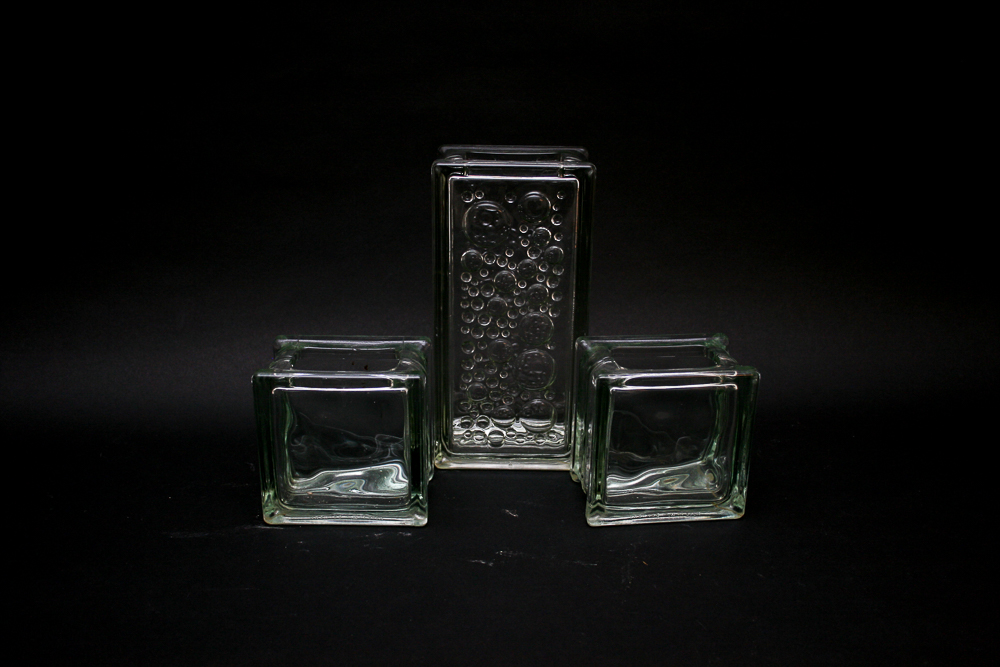Glass Block Vases