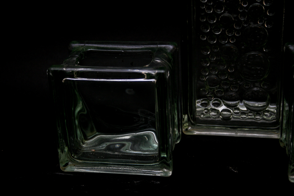 Glass Block Vases