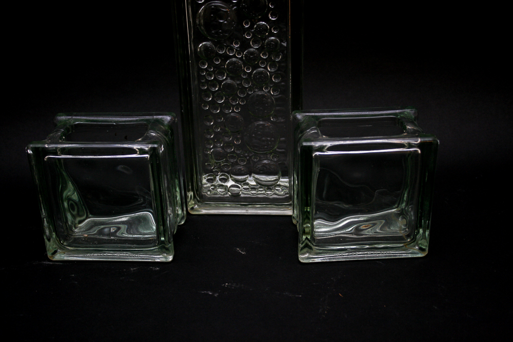 Glass Block Vases