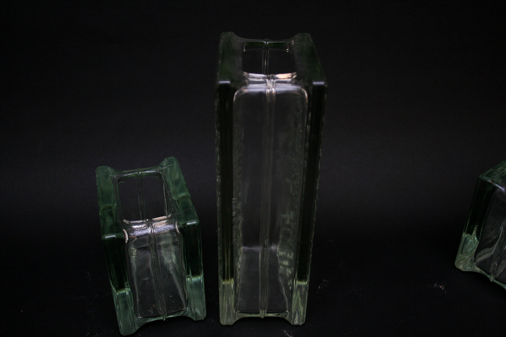 Glass Block Vases