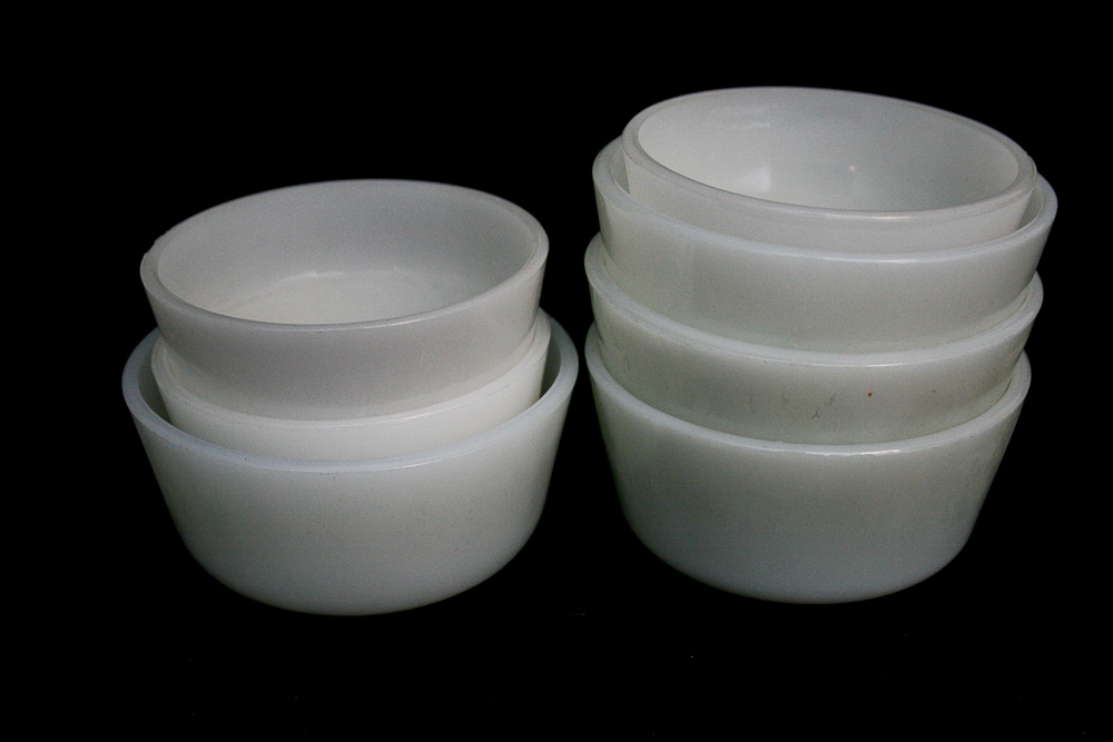 Vintage Milk Glass Inlcuding Fire King and Glasbake