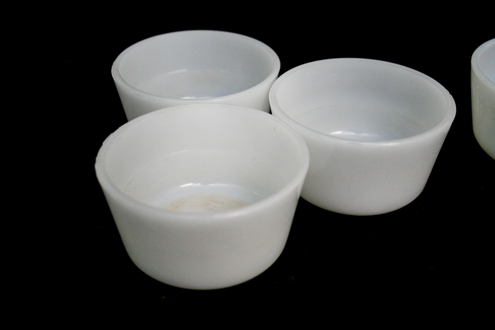 Vintage Milk Glass Inlcuding Fire King and Glasbake