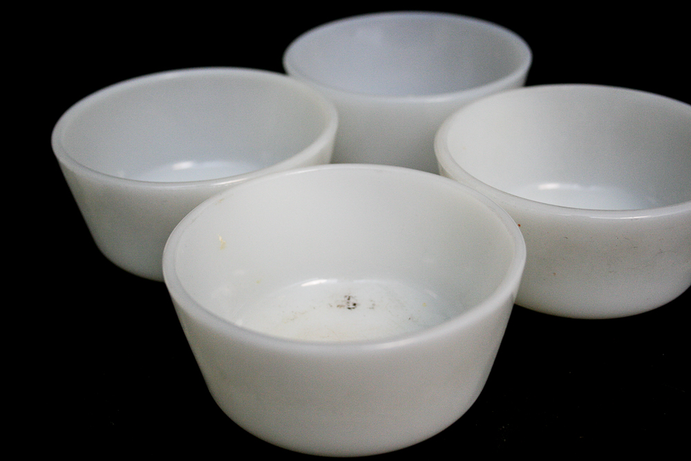 Vintage Milk Glass Inlcuding Fire King and Glasbake