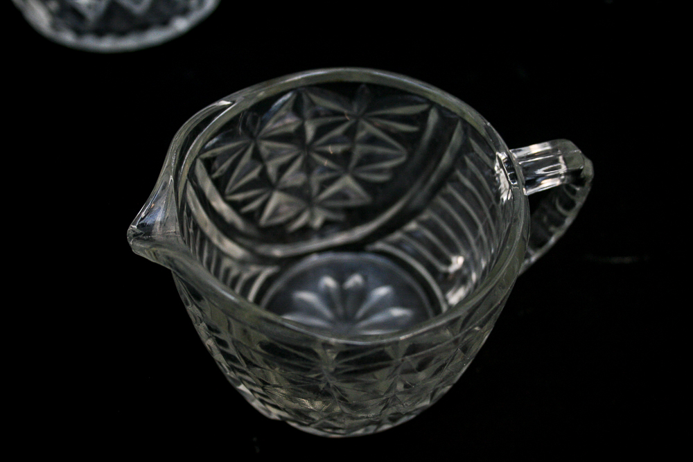 Vintage Glass Serving Pieces Featuring L.G. Wright Glass Company