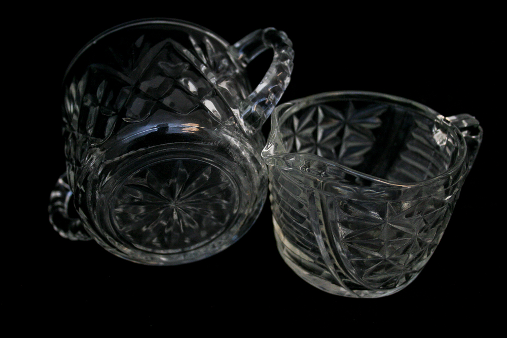 Vintage Glass Serving Pieces Featuring L.G. Wright Glass Company