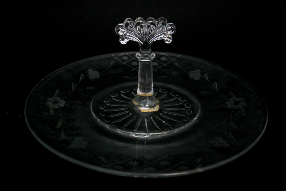 Vintage Glass Serving Pieces Featuring L.G. Wright Glass Company