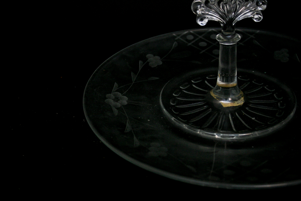 Vintage Glass Serving Pieces Featuring L.G. Wright Glass Company